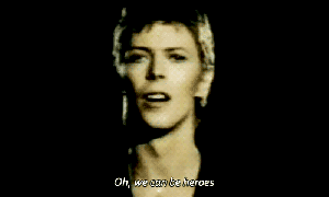 David Bowie Heroes gif
