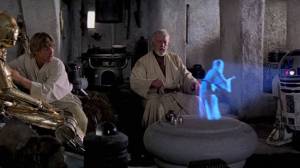 Star Wars_Holograma Leia